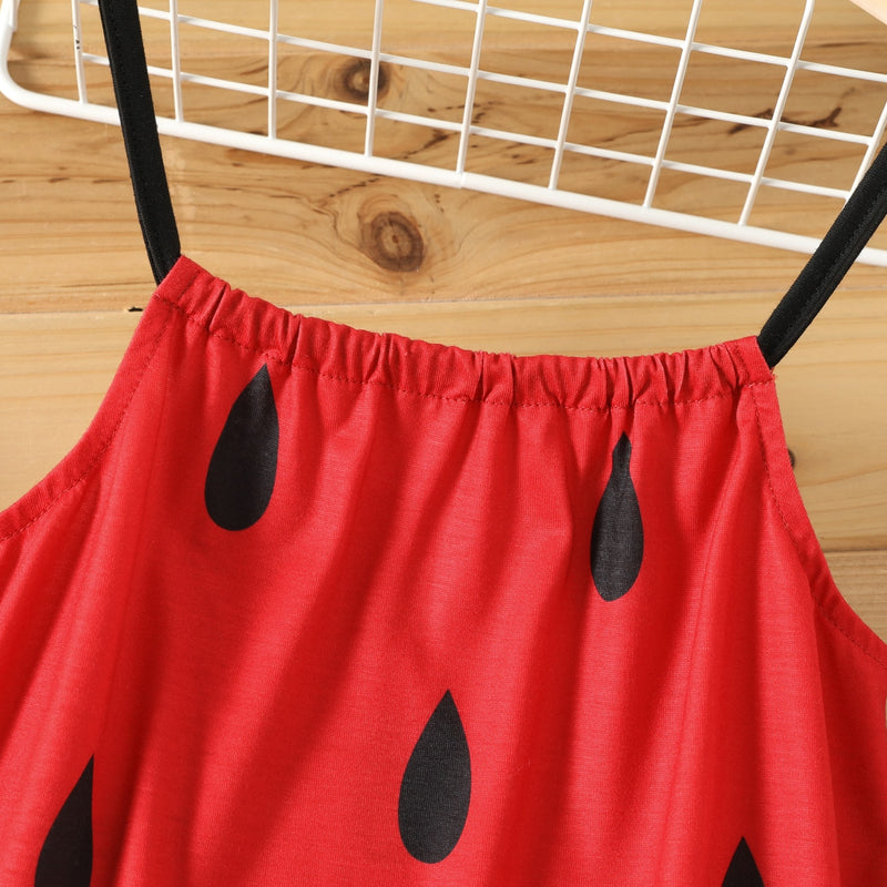 Kid Girl Watermelon Cami Dress