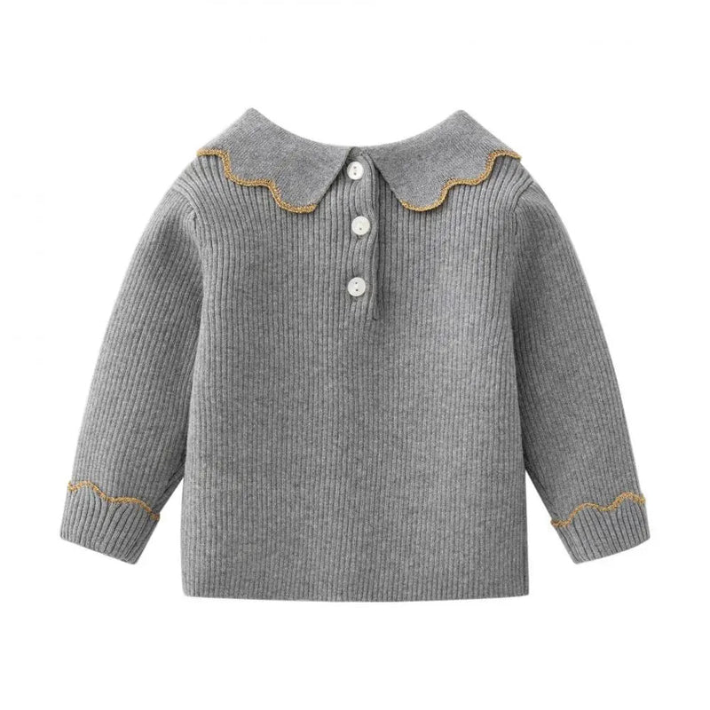 Newborn Baby Girls Knitted Sweatshirt Clothes for Autumn Winter Kids Sweater Top Clothing Classic