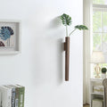 Home wall decoration porch wall hanging vase living room bohemian style wooden solid wood flower