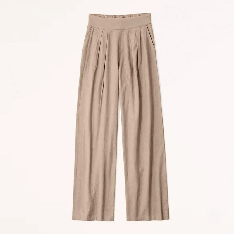 Women Pants Women Wide Leg Pants Casual Solid Color Trousers