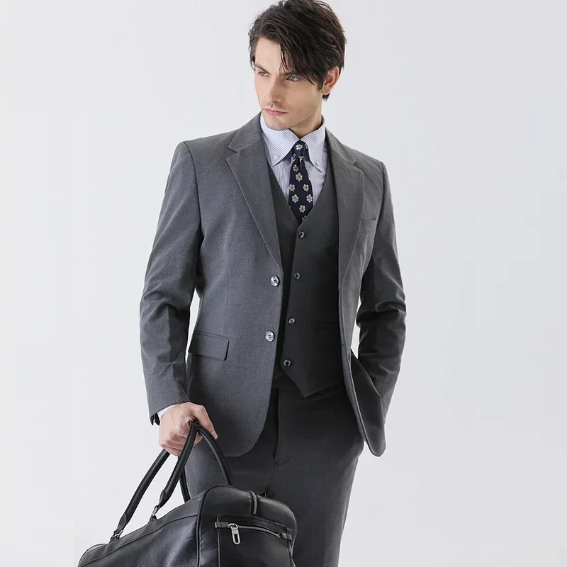 Men's Business Gentleman Casual Slim Professional Suit Elegant Suit