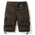 Summer Men's Cotton Cargo Shorts Casual Shorts Men Solid Outdoor Breathable