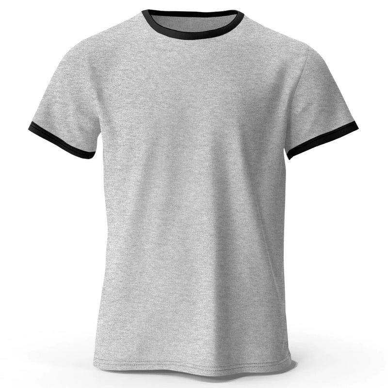 Men T-Shirt Classic Solid Tees for Men Summer Tops