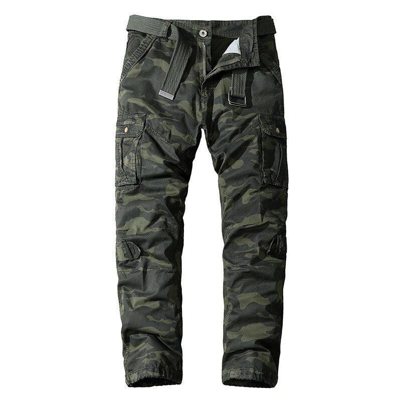 Military Men Pants High Quality Outdoor Jogging Cargo Pant Casual Army Camouflage Straight Solid Army Trousers