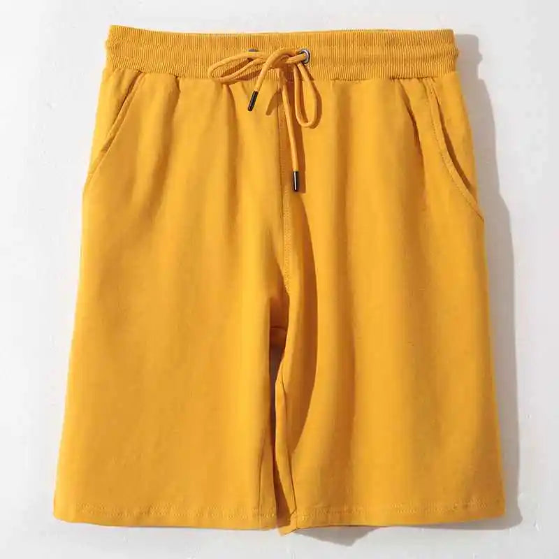 Slim Fit Loose Casual Shorts Pure Cotton Shorts Solid Shorts