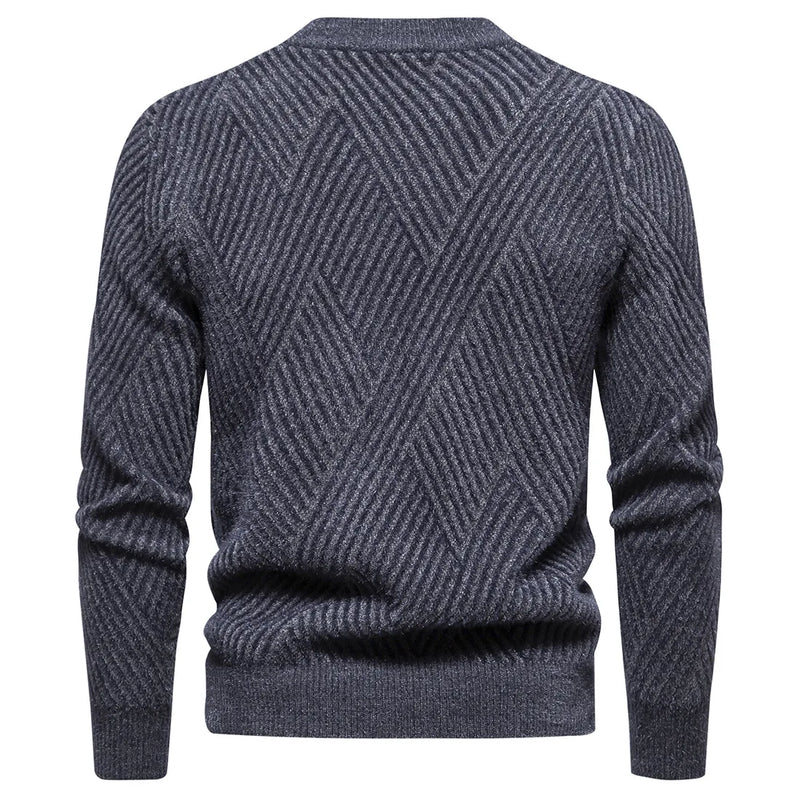 Sweaters for Men Autumn Winter Thick Warm Pullover Tops Knitted Sweater