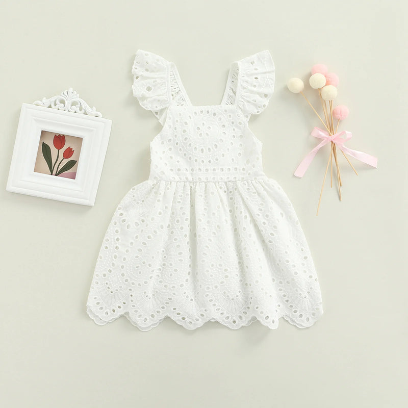 Flower girl dress for Baby Bridesmaid Beach Boho Wedding outfit Summer