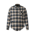 Raw Edge Plaid Long Sleeve Shirts Mens Ripped Retro