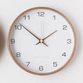 Clocks Solid Wood Transparent Glass Wall Clock Living Room Light Luxury Nordic Simple Clock