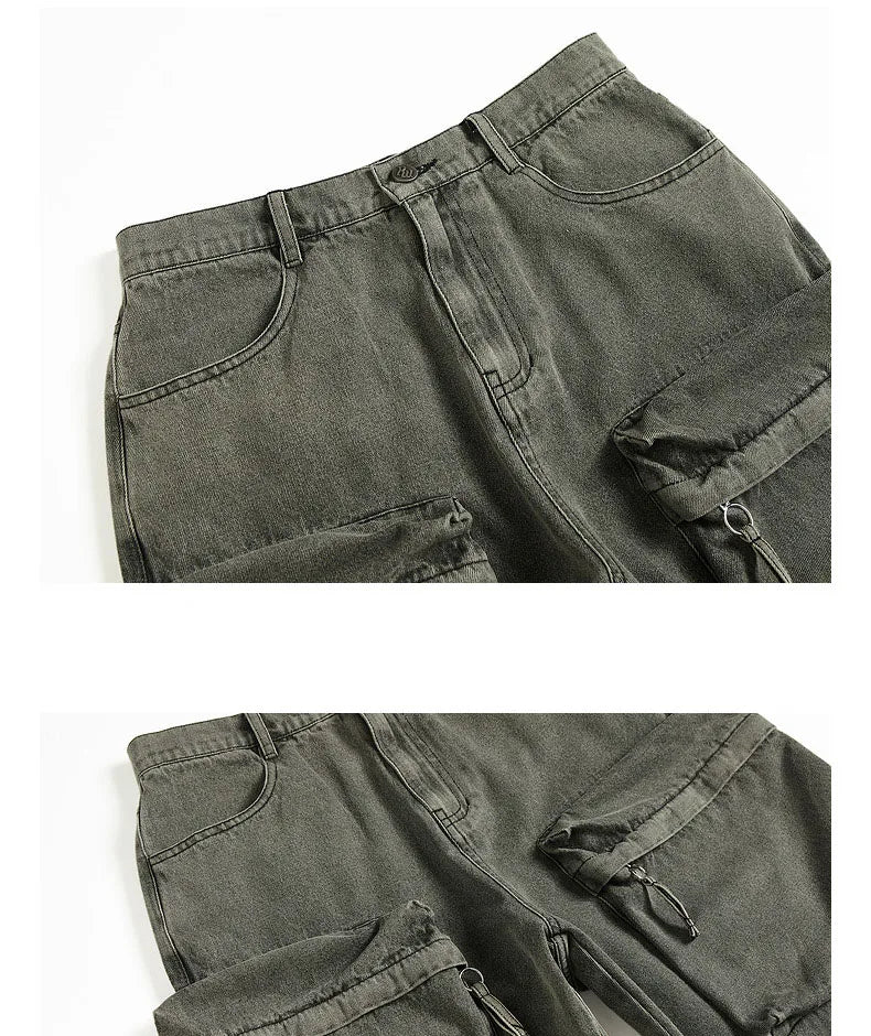 Men Cargo Denim Pants