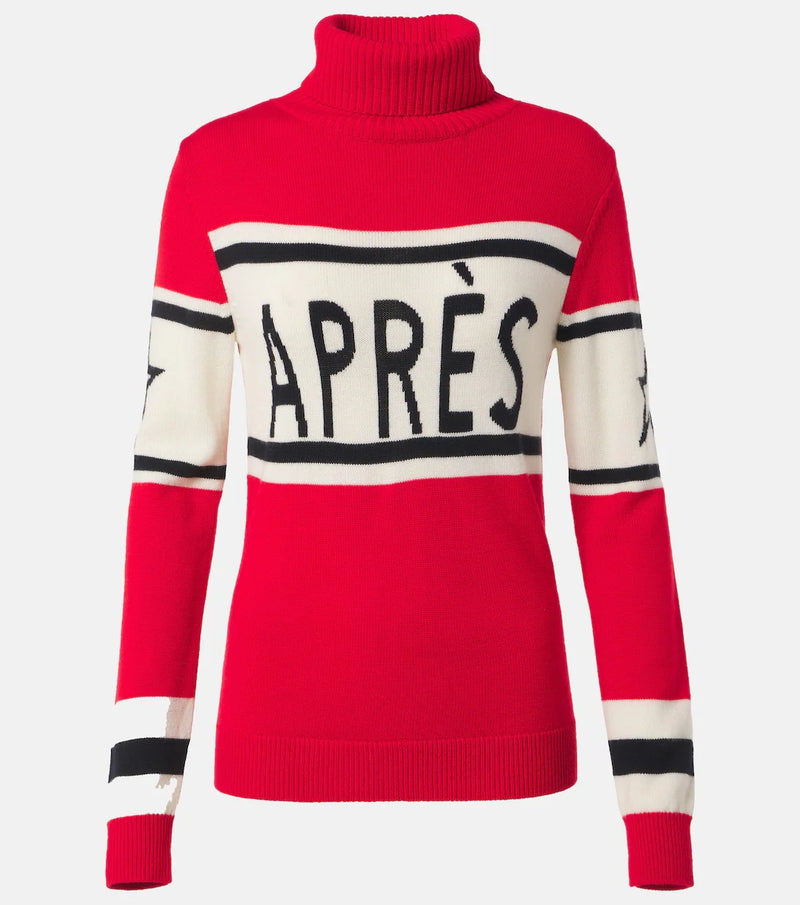 Jacquard Knitted Alphabet Stripe Autumn Winter Slimming Sweater for Women