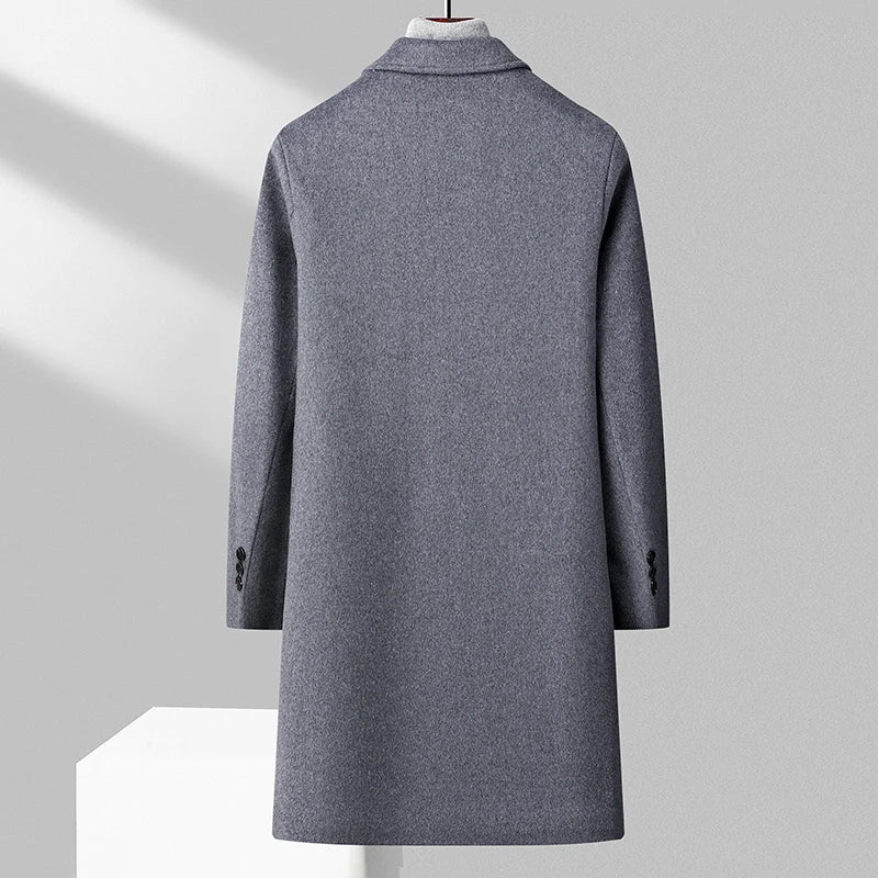 Wool Coat Handsome Spring and Autumn Plankton Handsome Men Version of The Trend Business Coat