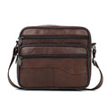 Genuine Leather Shoulder Crossbody Bag for Men Satchel Bags Travel Sling Bags