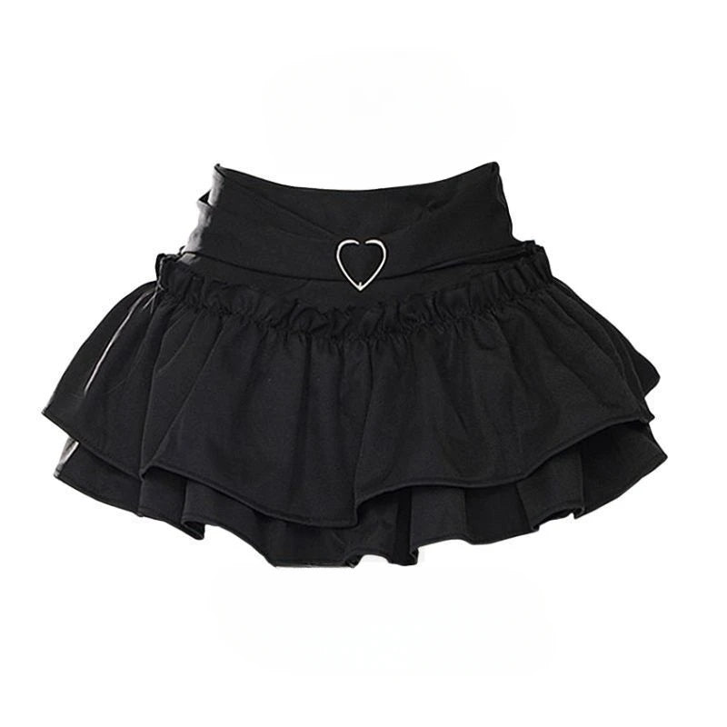 Puffy Cake Skirts Women Ruffles Chic Popular Sweet Spicy Girls Gothic Streetwear Summer Popular