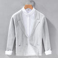 Natural Premium Suits Coat Simple Casual Basic Men's Blazer Comfortable Slim Fit Jacket Top