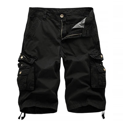 Cargo Shorts Men Summer Tactical Casual Solid Shorts