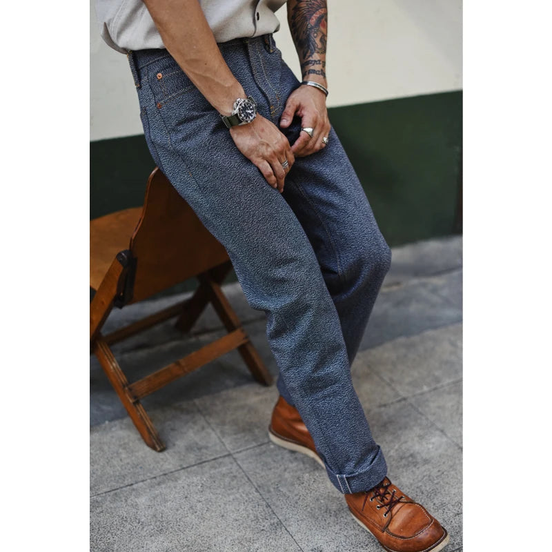 Men Jeans salt and Jeans for Men Selvedge Denim Overalls Jeans Straight Fit