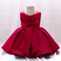 Summer Elegant Birthday Dress For Baby Girl Clothing Baptism Bow Princess Dresses