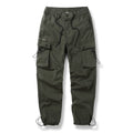 Men Cargo Pants Multi-pockets Solid Overalls Outdoor Man Trousers Casual Pants