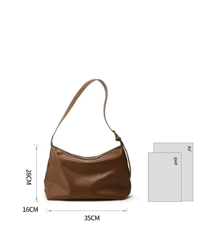 Tote Bag Women Capacity Shoulder Bag Soft Leather Small Cross Body Bag