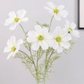 6Pc Hand Feel Gesang Flower Real Touch Artificial Flowers Cosmos for Home Desktop Decoration Bridal Bouquet Wedding Party Floral