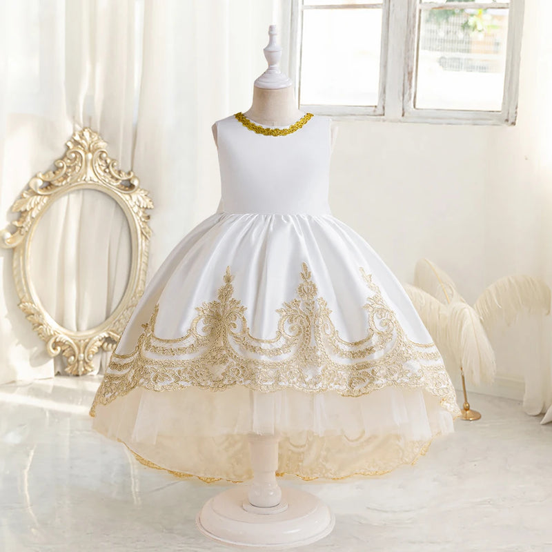 Dress For Girls Princess Dress Children Costumes Embroidery Birthday Dresses Girl Wedding Gown