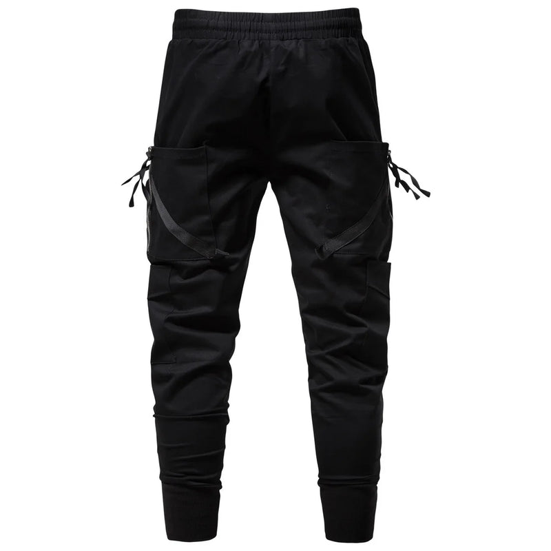 Men's Streetwear Multi-Pocket Cargo Pants Men Casual Side Pockets