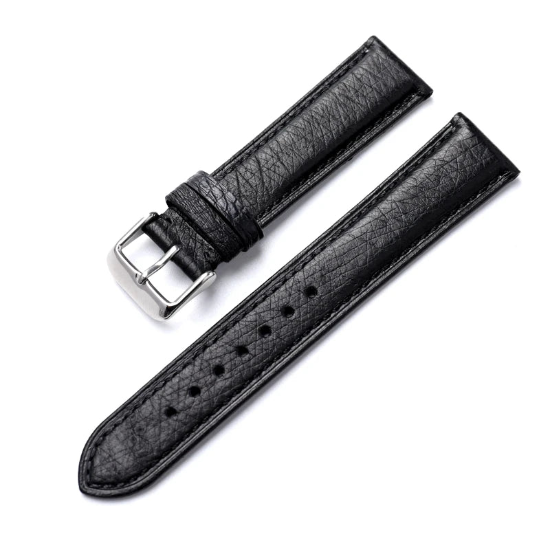 Handmade South African Ostrich Leather Watchband Vintage Men's High Grade Genuine Leather Strap