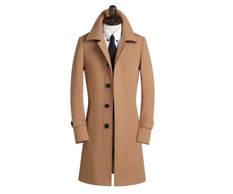 Men Clothing Coats & Jackets Wool & Blends for Men Obese Overcoat Wool Coat