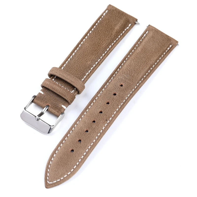 Handmade Leather Watchband Release Soft  Ultra-Thin Soft Strap