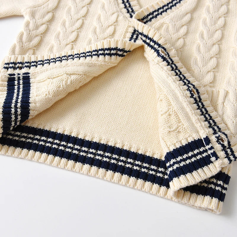 Kid Baby Boys Girls Cardigan Sweater Autumn Winter Toddler Knit Clothes