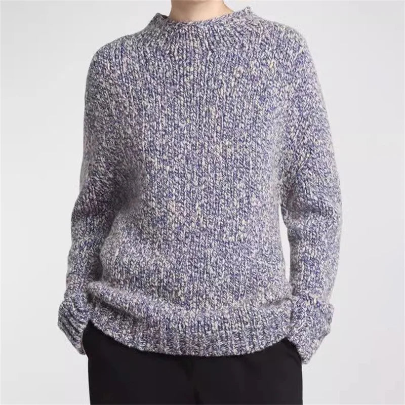 Women's sweater knitted slim women's autumn cashmere blend pullover Knitwear