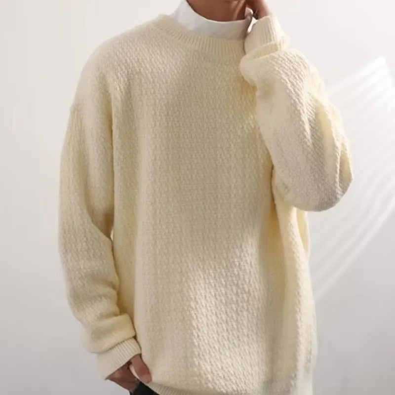 Men Pullovers Knitted Sweater for Male Loose Casual Winter Sweater