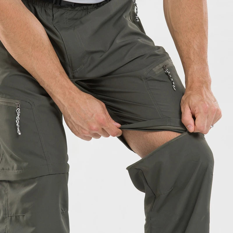 Men Pants Summer Detachable Outdoor Camping Climbing Trekking Pants Women Waterproof Trousers