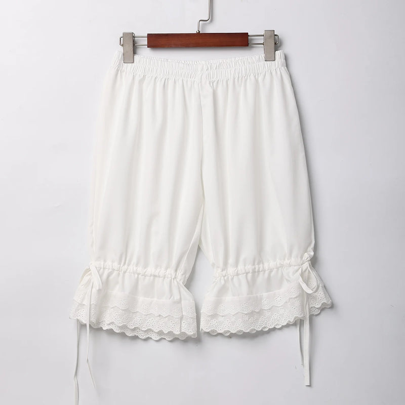 Victorian Lace Bubble Safety Underpants Women Girl Bloomers Shorts