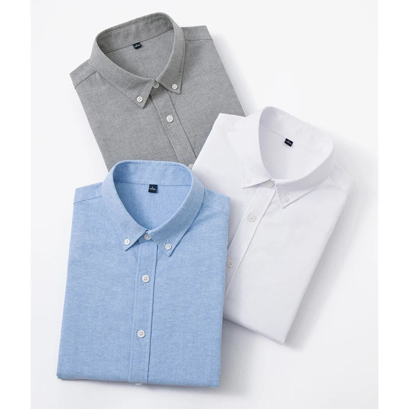 Oxford Spinning Shirt Men's Solid Shirt Men's Casual Shirt