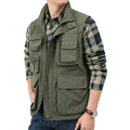 Men Casual Vest Waterproof Quick-drying Multi-pocket Vest Men Outdoor Tactical Photography Hunting Sports Clothing