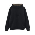 Cashmere Imitation Coat Men Winter Thicken Fleece Warm Hood Cotton Sweatshirt