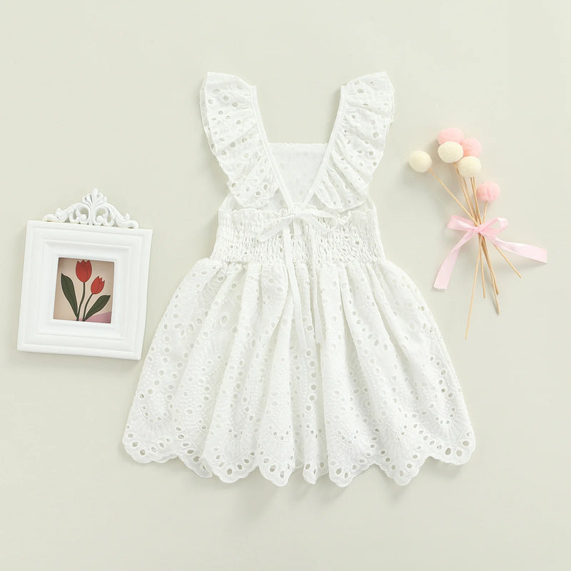 Flower girl dress for Baby Bridesmaid Beach Boho Wedding outfit Summer