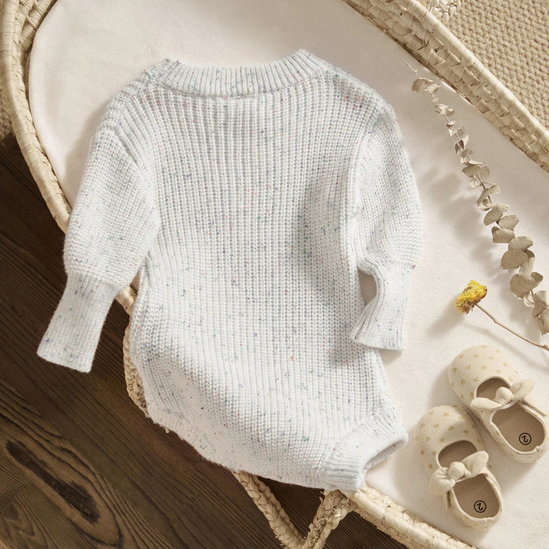 Warm Baby Romper Knit Infant Baby Boy Girl Jumpsuit Playsuit Fall Winter Spring Clothing