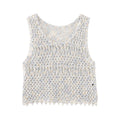 Maxi Tank Tops Knit Cut Out Beach T Shirt For Women Sleeveless Female Fashion Pullover