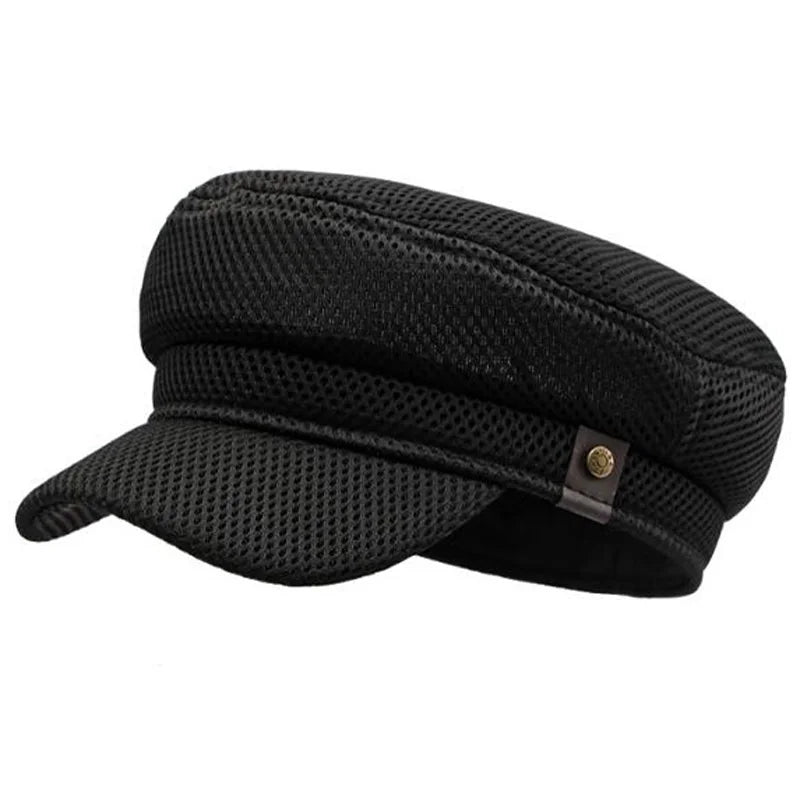 Summer mesh Cap Military Hat Flat Hats Male Female Army Sun Hat