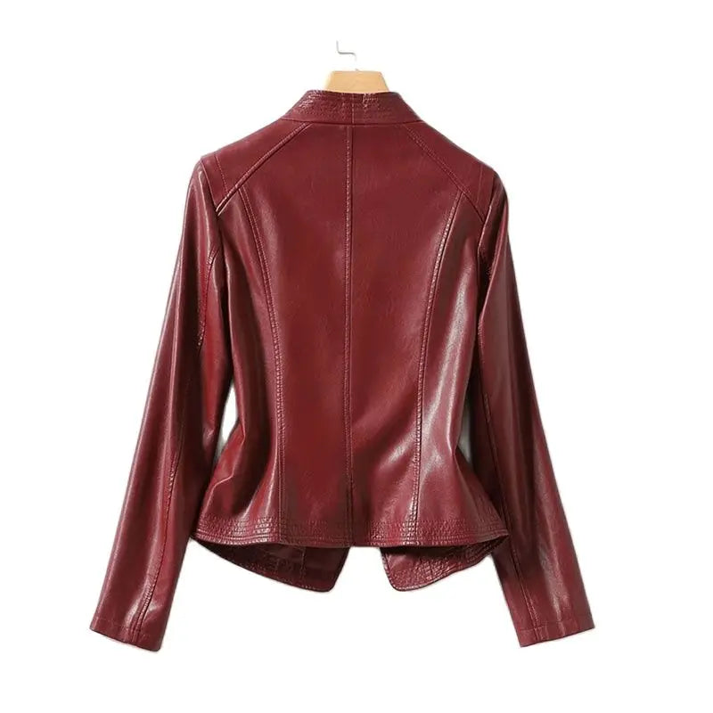 Autumn Winter Jacket Women Lady Outerwear Leather Blazer Coats