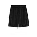 Men's Casual Velvet Shorts Summer High Street Loose Drawstring