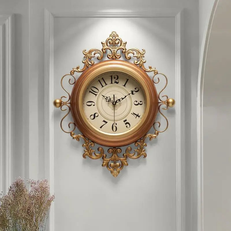 American Wall Clock French Clock Wall Hanging European Living Room Watch Home Clock