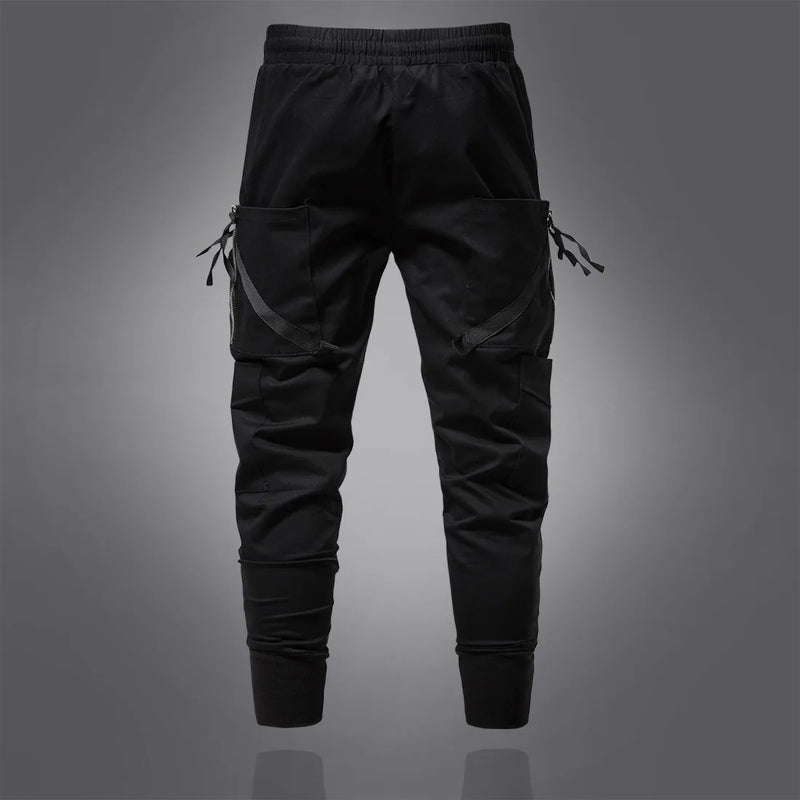 Men's Streetwear Multi-Pocket Cargo Pants Men Casual Side Pockets