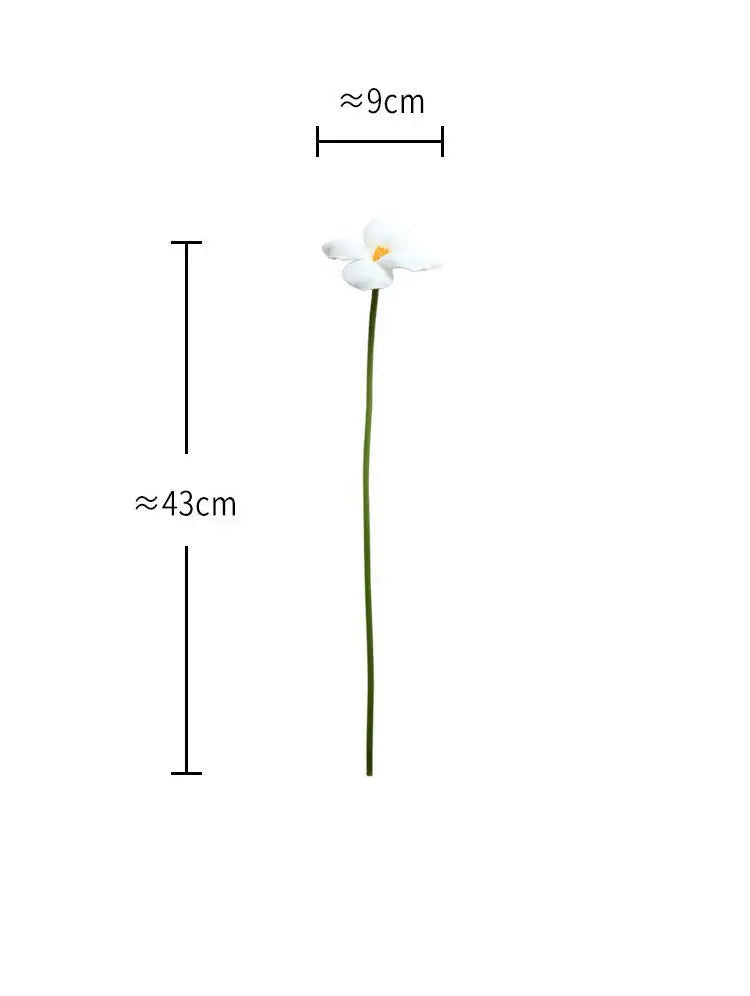 5Pc Opening White Pu Tulip Artificial Flowers Wedding Decor Flower Layout Bridal Bouquet Party Home Deco