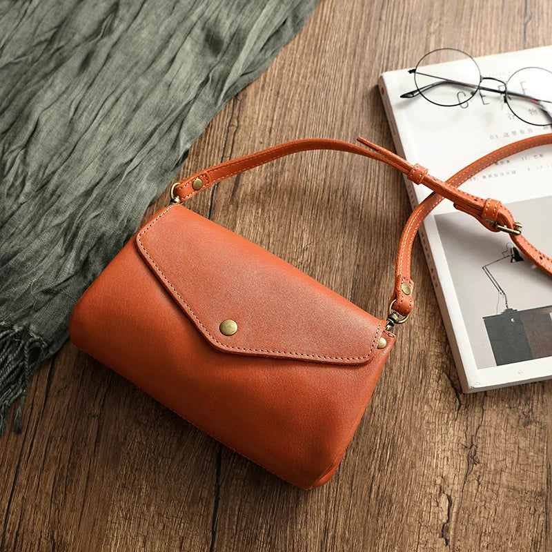 Luxury Pretty Girls Leather Shoulder Bag Leather Bags For Woman Small Female Sling Bag Crossbody Bag