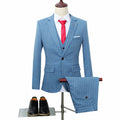 Men's Banquet Wedding Suit Blazer Vest Pants Set Jacket Coat Trousers