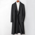 Winter Men's Slim Fit Flip Collar Mid Length Casual Coat